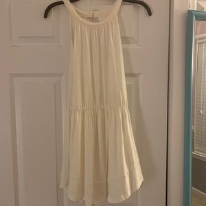 NEW American Eagle Cream Sleeveless Hi Low Top XL